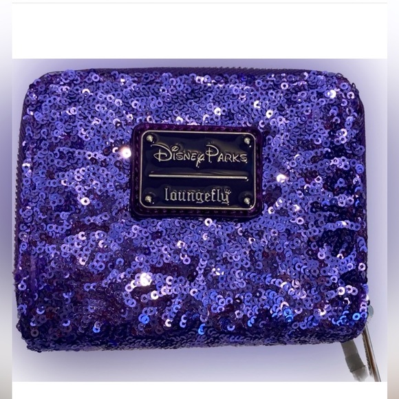 Loungefly Handbags - Loungefly Disney Purple Potion Wallet Ears Sequins